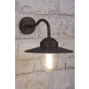 Nordlux Luxembourg wall light brown, rust-coloured, transparent, clear, 1-light source