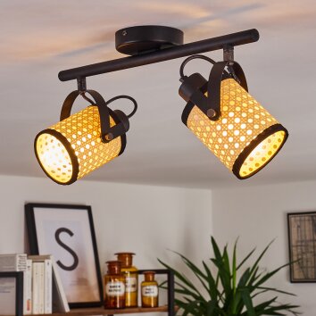 BROEKERHAVEN Ceiling Light black, 2-light sources
