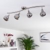 WARGA Ceiling Light LED matt nickel, 4-light sources