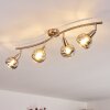 WARGA Ceiling Light LED matt nickel, 4-light sources