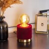 WERUGA Table lamp brass, red, 1-light source