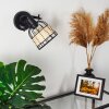 RECINTO Wall Light Dark wood, black, 1-light source