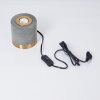 WERUGA Table lamp grey, brass, 1-light source