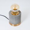 WERUGA Table lamp grey, brass, 1-light source
