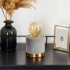 WERUGA Table lamp grey, brass, 1-light source