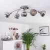 WARGA Ceiling Light LED matt nickel, 5-light sources