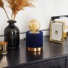 WERUGA Table lamp blue, gold, 1-light source