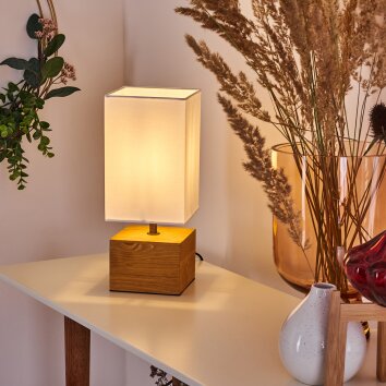 GENEVA Table lamp Light wood, 1-light source