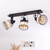 RECINTO Ceiling Light Dark wood, black, 3-light sources