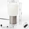 KEPPOCH Table lamp matt nickel, 1-light source