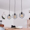 PINGURO Pendant Light black, 3-light sources