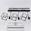PINGURO Pendant Light black, 3-light sources