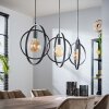 MIRANDOLA Pendant Light black, 3-light sources