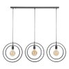 MIRANDOLA Pendant Light black, 3-light sources