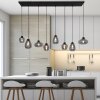 Steinhauer REFLEXION Pendant Light grey, black, 8-light sources