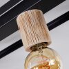 TURIZA Ceiling Light Dark wood, black, 4-light sources
