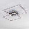 THARA Ceiling Light LED matt nickel, 2-light sources, Remote control