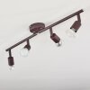 PLANES Ceiling Light LED rust-coloured, 4-light sources