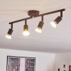 PLANES Ceiling Light LED rust-coloured, 4-light sources