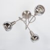 WARGA Ceiling Light LED matt nickel, 3-light sources