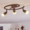 PLANES Ceiling Light LED rust-coloured, 3-light sources