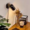 RIALEY Wall Light brass, black, 1-light source