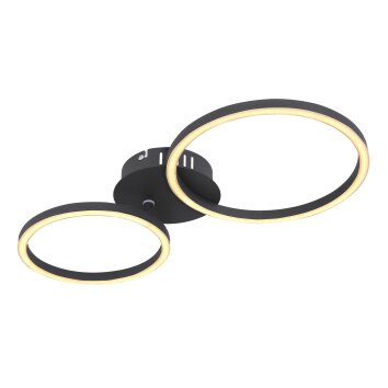Globo KENDY Ceiling Light LED black, 1-light source