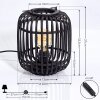MONGOLEI Table lamp black, 1-light source