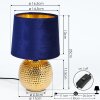 BEDDIE Table lamp gold, 1-light source
