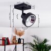 CHAGRES Ceiling Light black, 1-light source