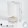 KIGOMBO Table lamp cream, white, 1-light source
