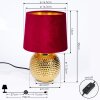 BEDDIE Table lamp gold, 1-light source