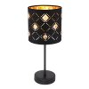 Globo ABBEY Table lamp black, 1-light source