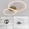 JOHSA Ceiling Light LED matt nickel, 2-light sources