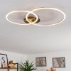 JOHSA Ceiling Light LED matt nickel, 2-light sources