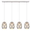 Globo NARRI Pendant Light matt nickel, 4-light sources