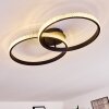 MELOSA Ceiling Light LED black, white, 1-light source