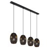 Globo NARRI Pendant Light black, 4-light sources
