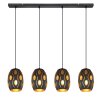 Globo NARRI Pendant Light black, 4-light sources