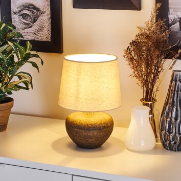 EXCHANGE Table lamp brown, 1-light source