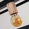 TURIZA Pendant Light Dark wood, black, 4-light sources