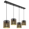 Globo ABINI Pendant Light black, 4-light sources