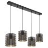 Globo ABINI Pendant Light black, 4-light sources