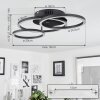 MALANIE Ceiling Light LED black, 1-light source