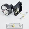 CHAGRES Wall Light black, 1-light source