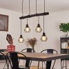 COOL SPRING Pendant Light Dark wood, black, 4-light sources