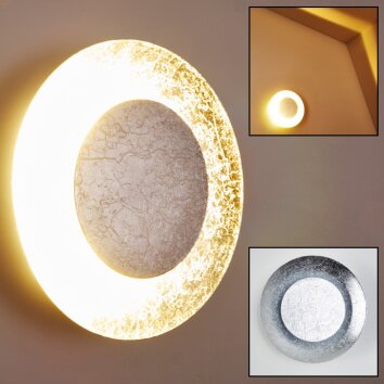 Merlo Wall Light LED silver, 1-light source