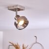 CHAGRES Ceiling Light matt nickel, 1-light source