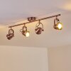 ANIAK Ceiling Light LED copper, 4-light sources