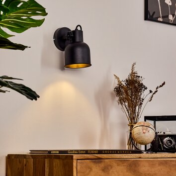 JULIBOY Wall Light black, 1-light source